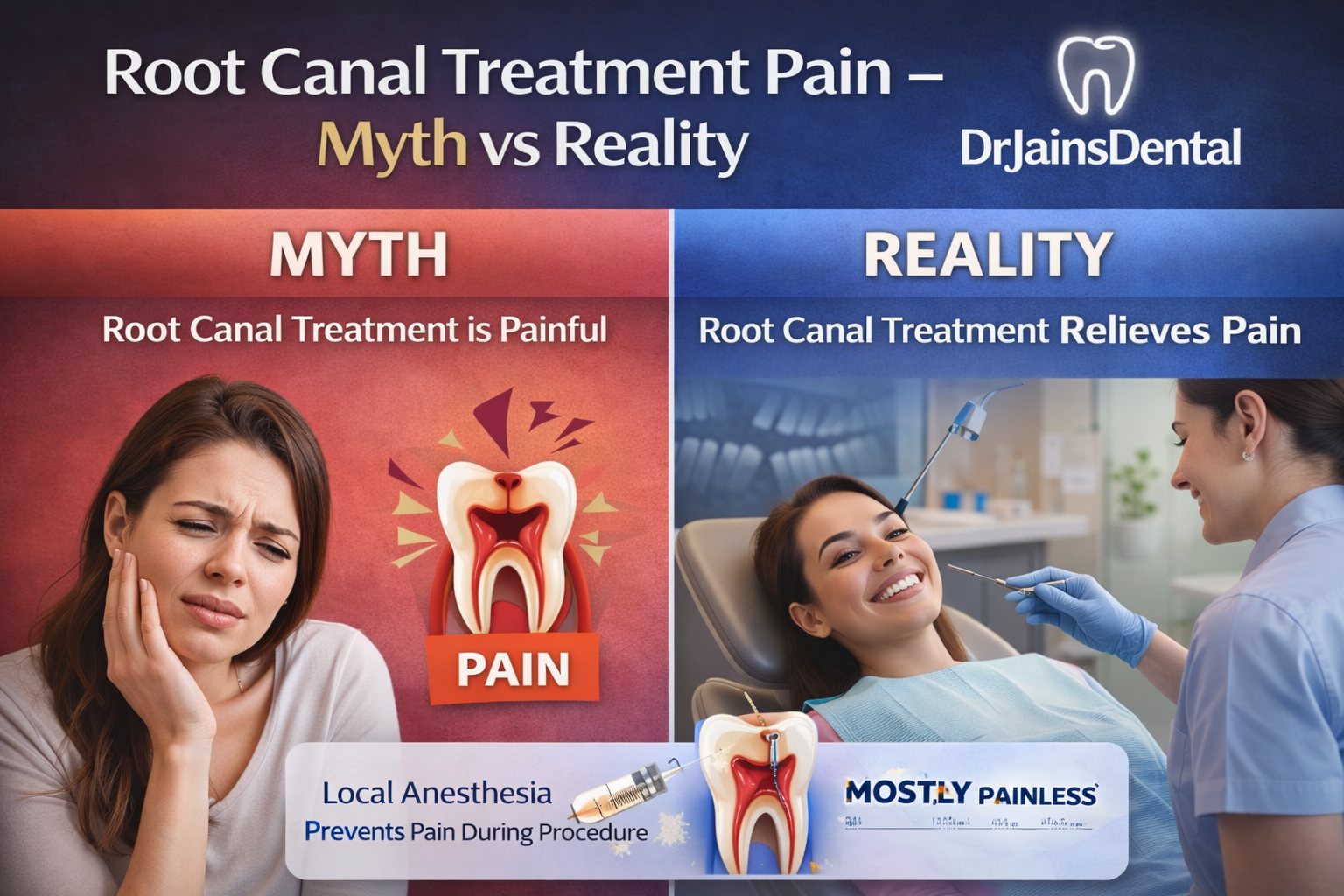 Root Canal Treatment Pain – Myth vs Reality (2026 Guide)